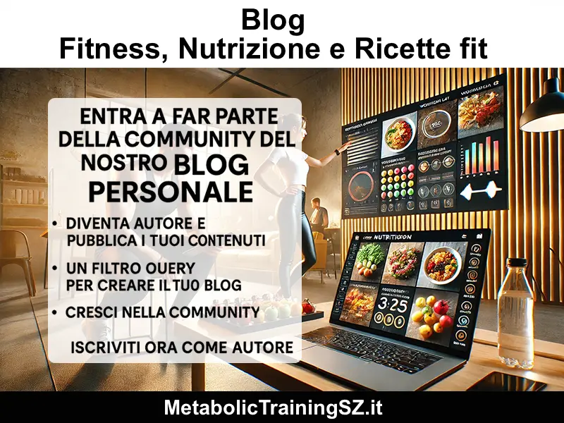 Diventa autore del blog metabolic training sz: crea il tuo blog personale. articoli fitness e nutrizione metabolic training sz