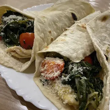 Piadina Fit Pollo e Verdure cotte ricette fit metabolic training sz