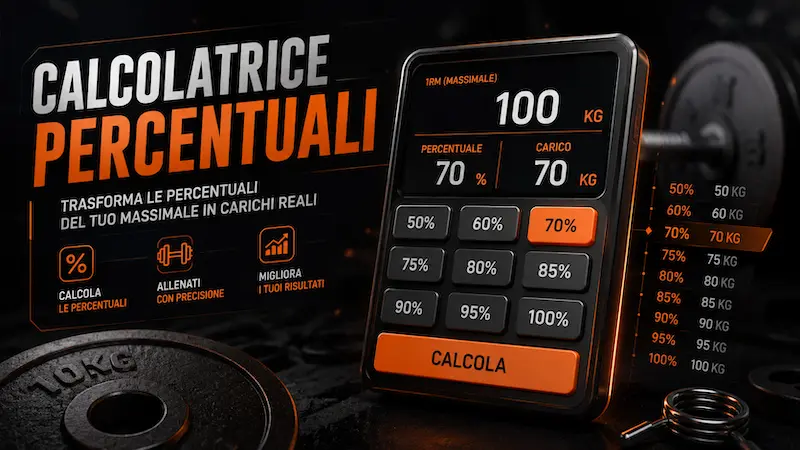 Calcolatrice Percentuali Allenamento metabolic training sz