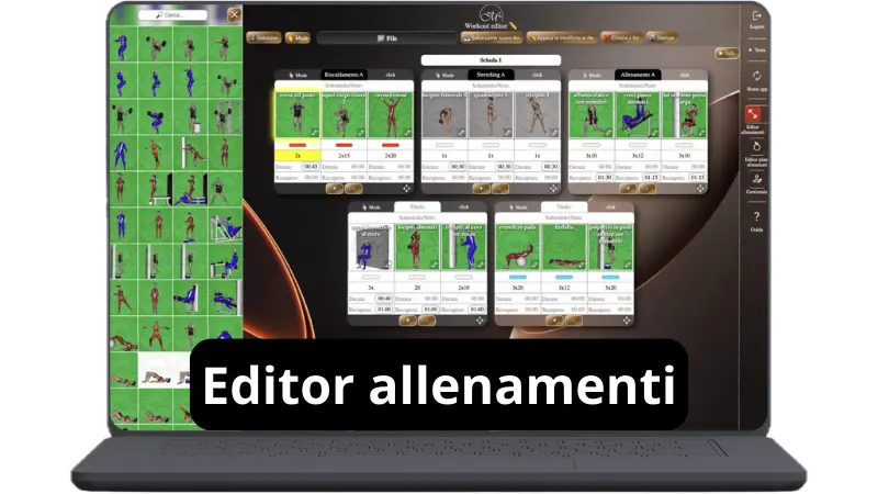 editor, software, allenamento, metabolic training sz